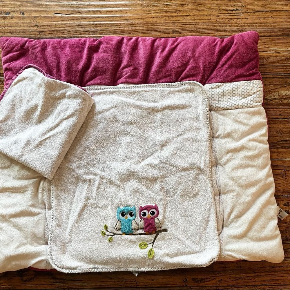 BeBe’s Collection Soft Changing Mat with Detachable Waterproof Mat Owl Motif